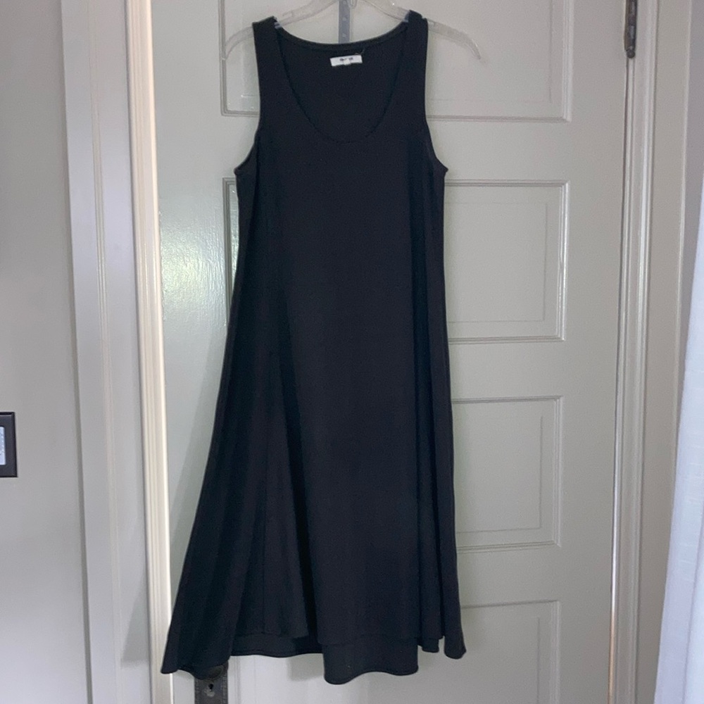 Chic Madewell Dark Olive Green Sleeveless Midi Dress size M Medium
